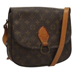 Authentic LOUIS VUITTON Monogram Saint Cloud GM Shoulder Bag M51242 LV